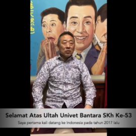 Mr. Kikuchi Fumiya ucapkan Selamat dan Sukses untuk Univet Bantara pada perayaan Dies Natalis Ke-53