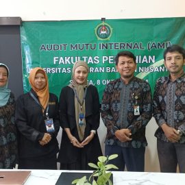 FAKULTAS PERTANIAN LAKSANAKAN AUDIT MUTU INTERNAL